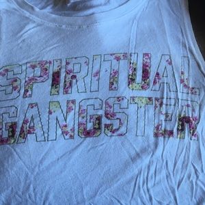 Spiritual Gangster Floral Letter Tank